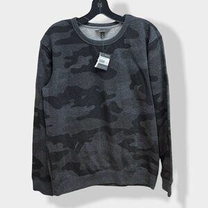 EDDIE Bauer Boy's Camo Camp Fleece Crewneck